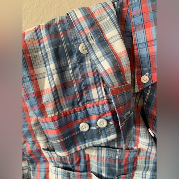 Columbia plaid long sleeve button down men’s size L Great for outdoor activities - Picture 10 of 13